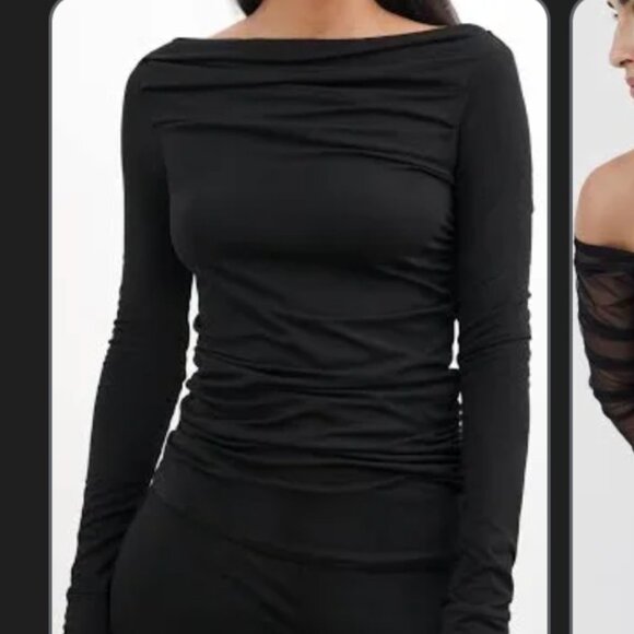 Marcella black Cooper top large nwt - Picture 3 of 12